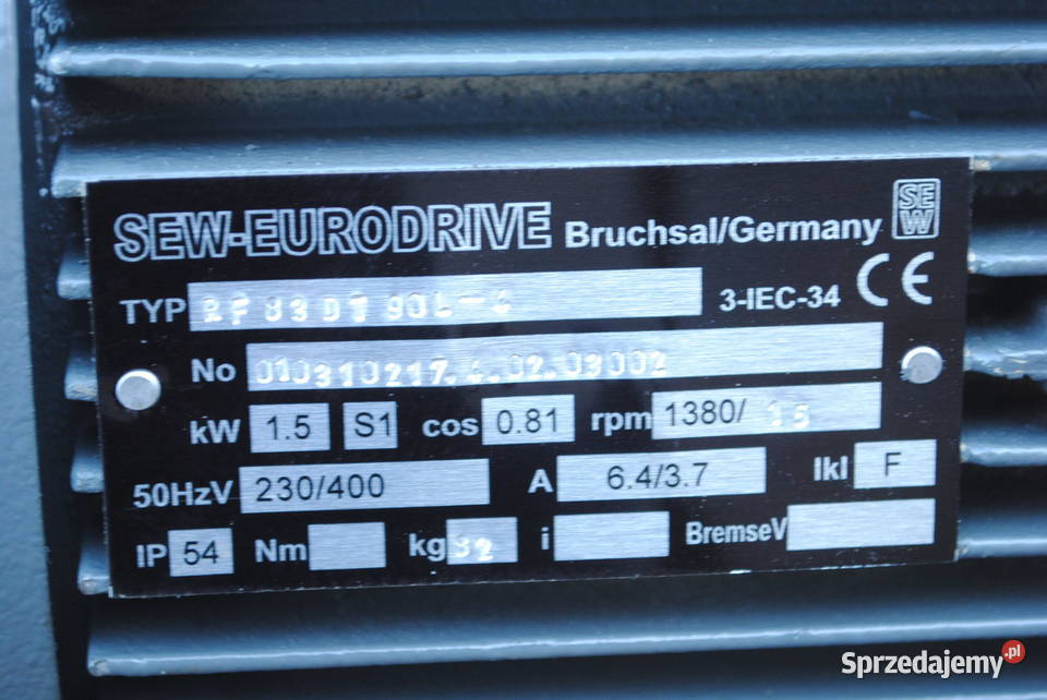 Motoreduktor kołnierzowy 15kw 15obrmin SEW