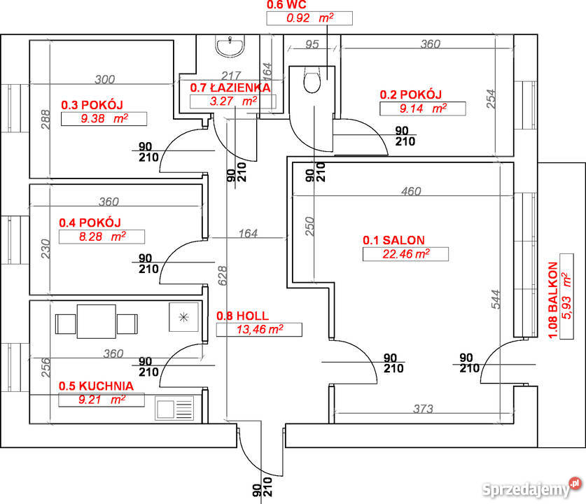 Mieszkanie 76m2 Sanok ulica Stróżowska 3100 zlm2 Mieszkania sprzedam