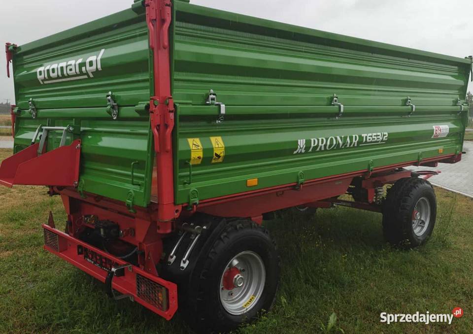 Przyczepa rolnicza 6 ton NOWA 6532 burty 500500 łódzkie