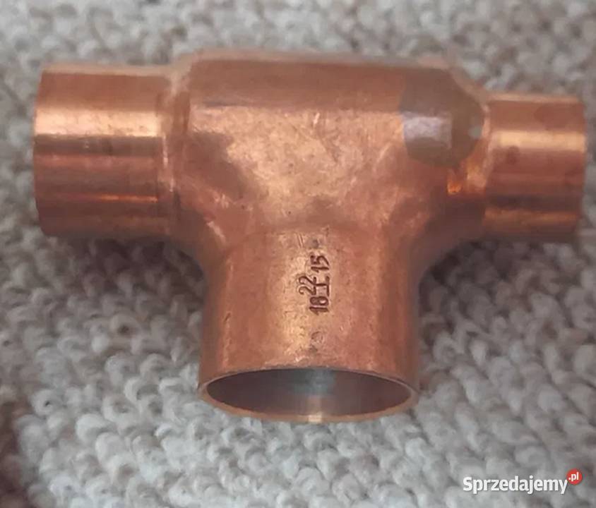 Trójnik Redukcyjny 18x22x15 miedziany 127 Hydraulika i armatura Kalisz