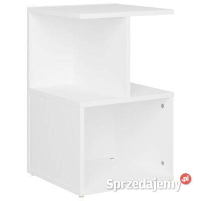 vidaXL Szafka nocna biała 35x35x55 płyta wiórowa mazowieckie Warszawa