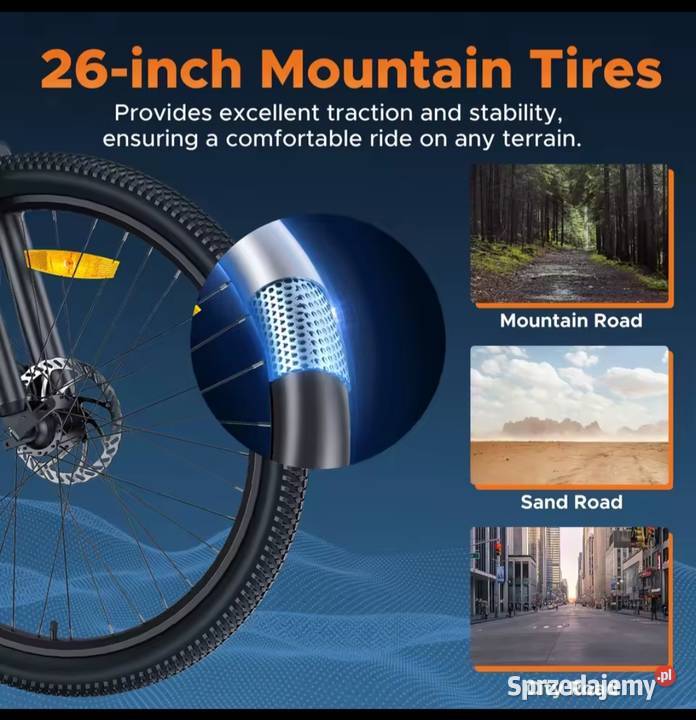 Rower elektryczny górski miejski 250w NOWY Gołkowice Dolne