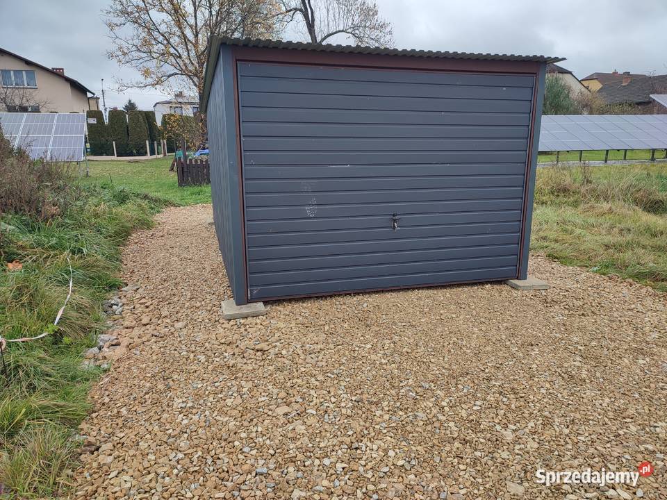 C67 Garaż Blaszany Wiatka ogrodowa Drewutnia Sucha Beskidzka sprzedam
