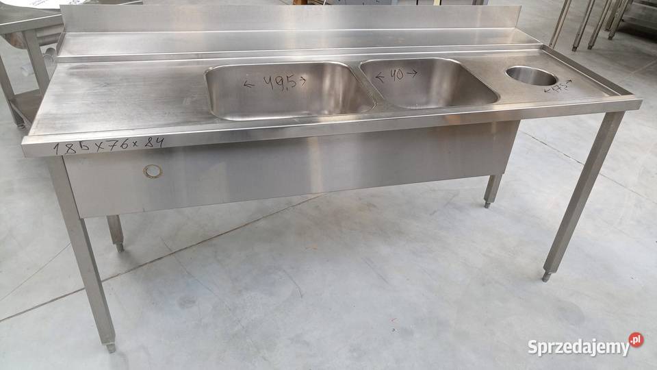 Stół załadowczyP z 2 zlewami 185x76x84 dolnośląskie Wrocław