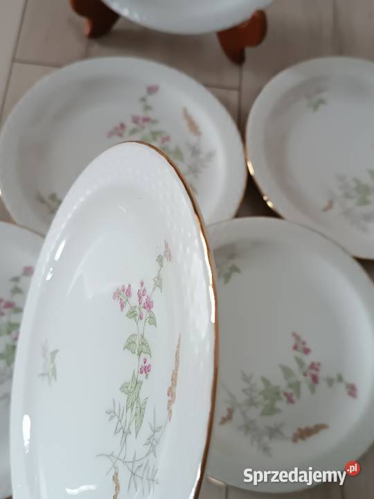 Talerze deserowe 6 sztuk Porcelana i szkło Gorlice
