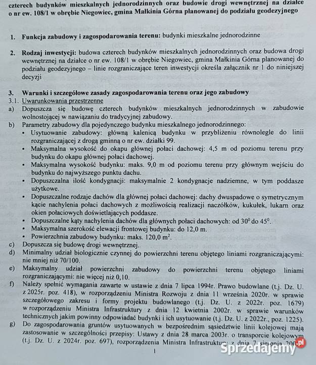 Działka rolnobudowlana 177ha rolna Niegowiec