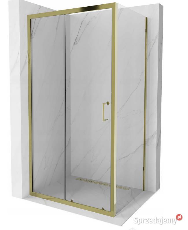 KABINA PRYSZNICOWA ZŁOTA rozsuwana rozmiary Choroszcz