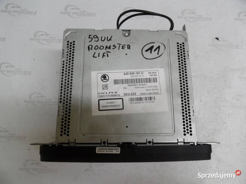 SKODA ROOMSTER LIFT 11r radio CD 5J0035161C