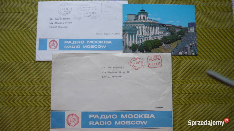 Koperta korespondencja pocztówka Myszków