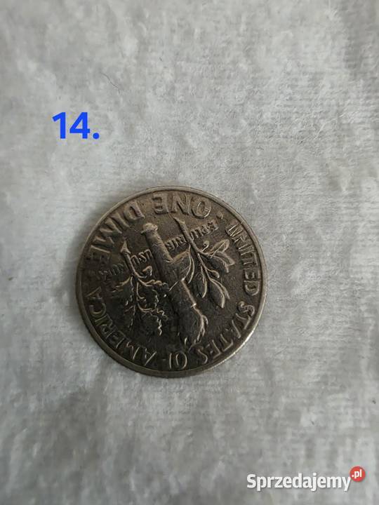 Moneta dime z roku 1980 Poznań