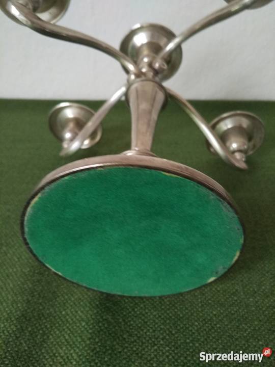 Świecznik srebrzony małopolskie sprzedam