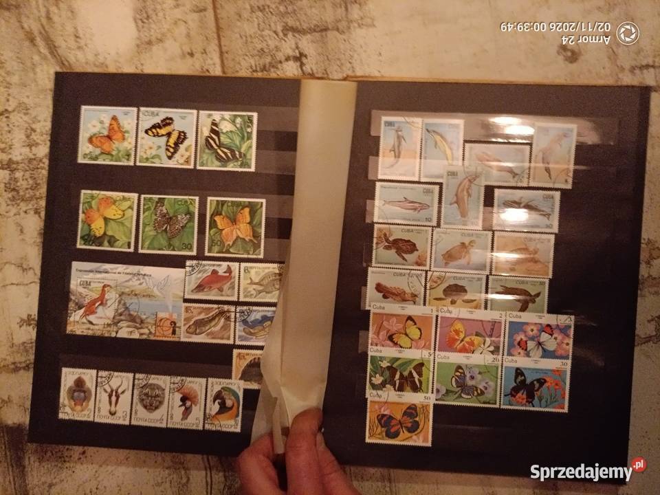 Znaczki klaser zwierzęta gady ptaki pieski kotki Antyki, Sztuka, Kolekcje Krze Duże