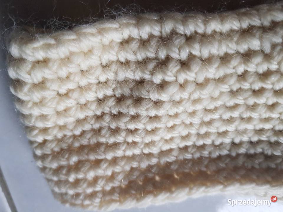 wełniana opaska na głowę ciepła zimowa nauszniki Kielce