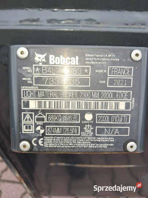 Łyżka budowlana objętościowa do Bobcat TL L85 Jełowa
