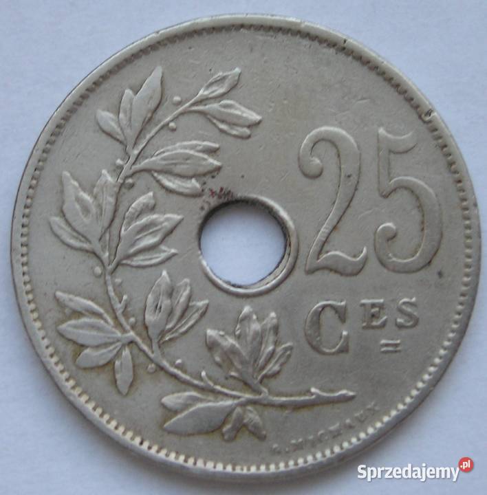 BELGIA 25 CENTS 1928 Łódź