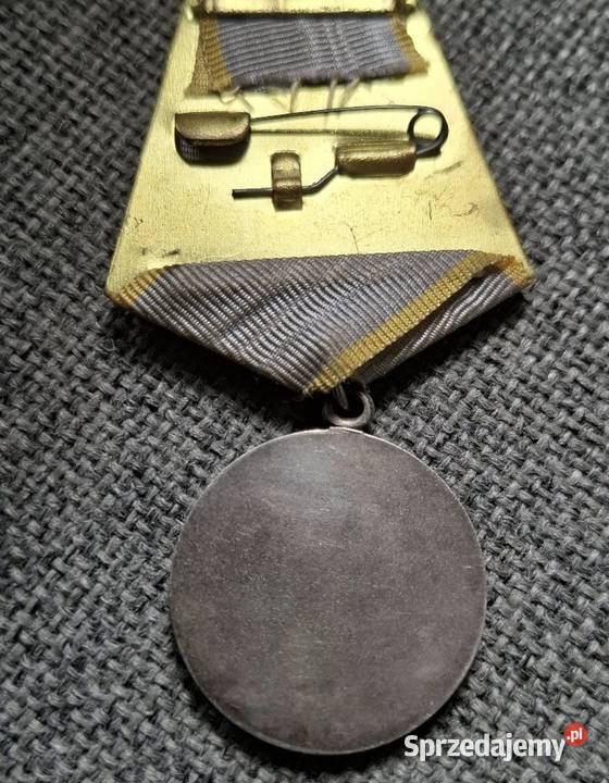 Medal ZSRR zasługi bojowe srebro Wejherowo