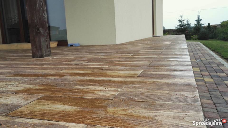 Drewno betonowedeski z betonupieńki Kargowa