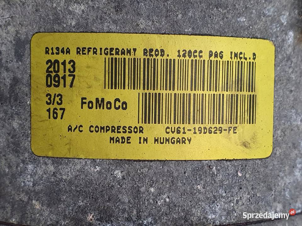 SPRĘŻARKA KLIMATYZACJI Ford Focus MK3 10 Kompresory klimatyzacji Chełm