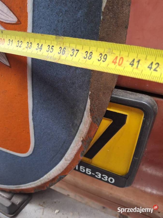 STARA TABLICA EMALIA EMALIOWANA GODŁO ORYGINAŁ opolskie Korfantów sprzedam