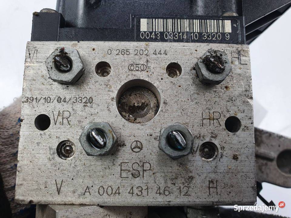 POMPA ABS HAMULCOWA MERCEDES W220 A0044314612 Lipno