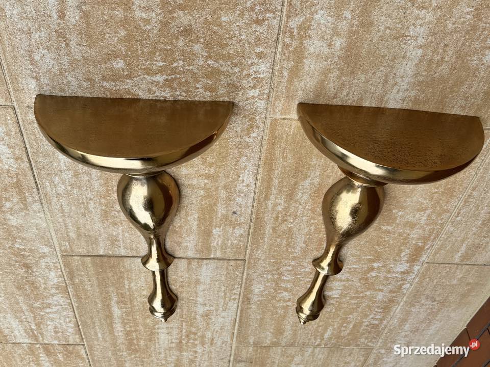 Półka złota wisząca konsola barokowa konsolka mazowieckie Garwolin