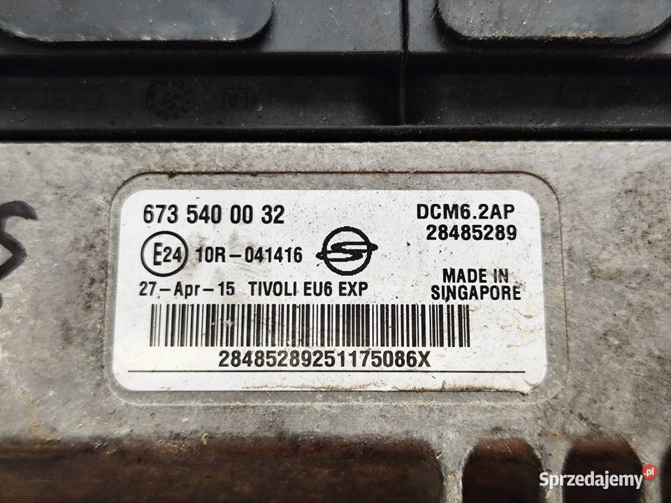 Ssangyong Tivoli 5d 16d Sterownik Komputer osobowe Czujniki i sterowniki Silniki i osprzęt sprzedam