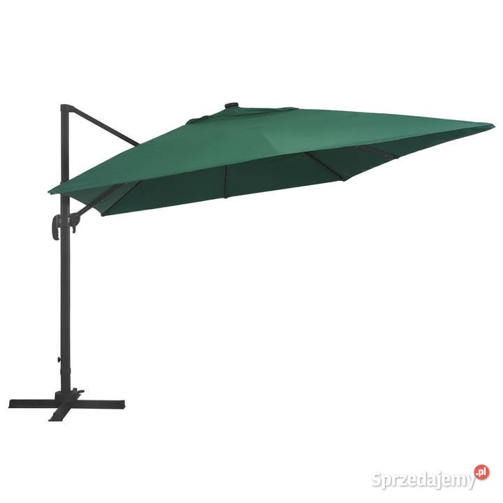 Parasol z LED i aluminiowym słupkiem 400x300 mazowieckie