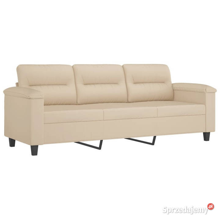 3os sofa z podnóżkiem kremowa 180 obita Warszawa