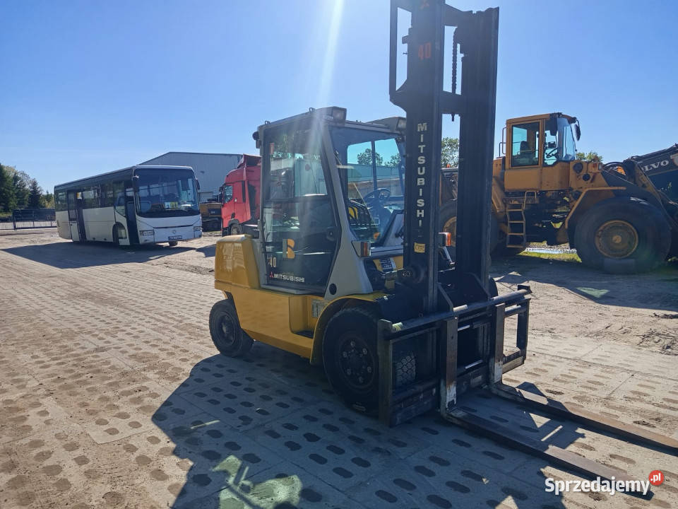Wózek widłowy MITSUBISHI FD40K 4 t 45 m diesel Pogórze sprzedam