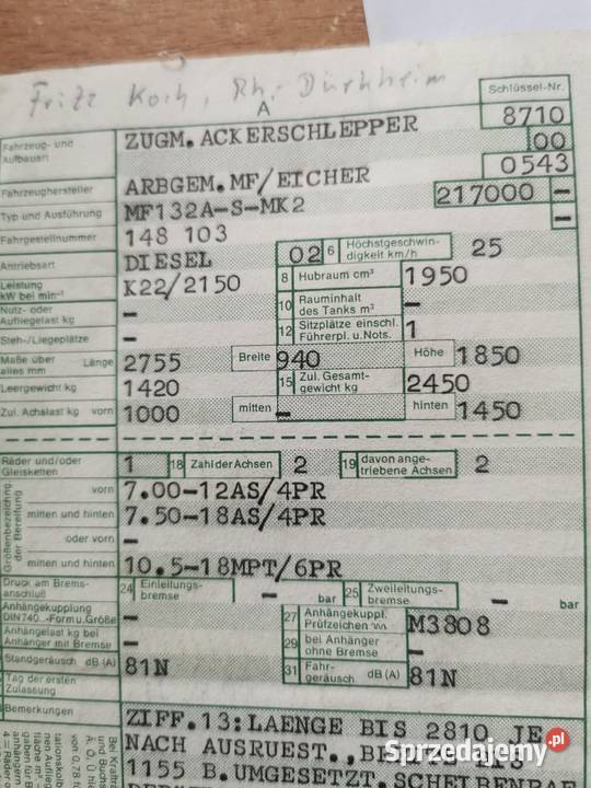 Massey ferguson 132 mk2 4x4 sadowniczy Słupca