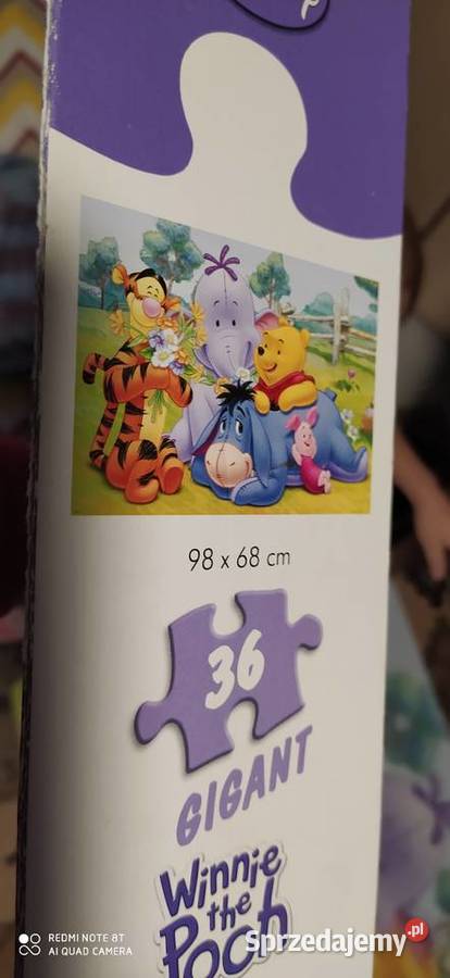 puzzle Kubuś Puchatek duże Puzzle