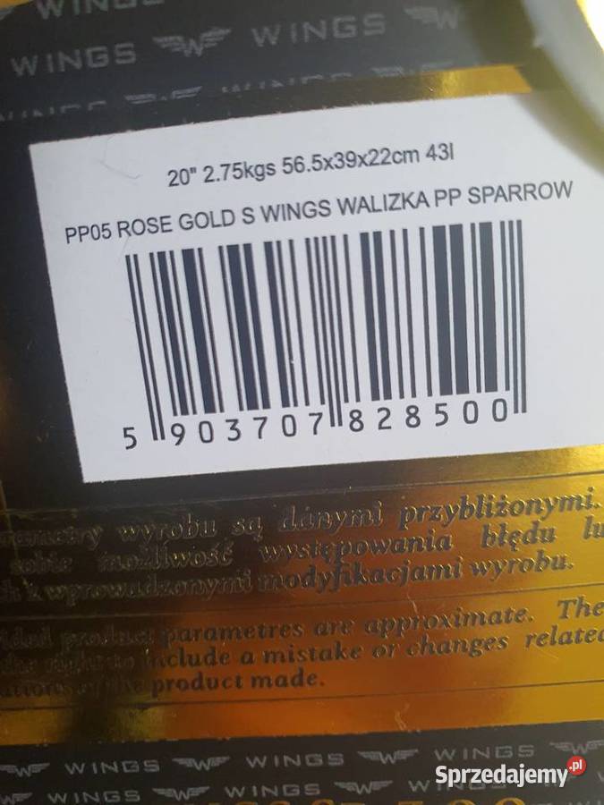 Wings Walizka 20 43l 100 Polypropylene Bielsko-Biała