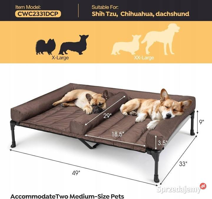 Veehoo legowisko psa czarny 120 x 81 Używane Pozostałe Myszyniec