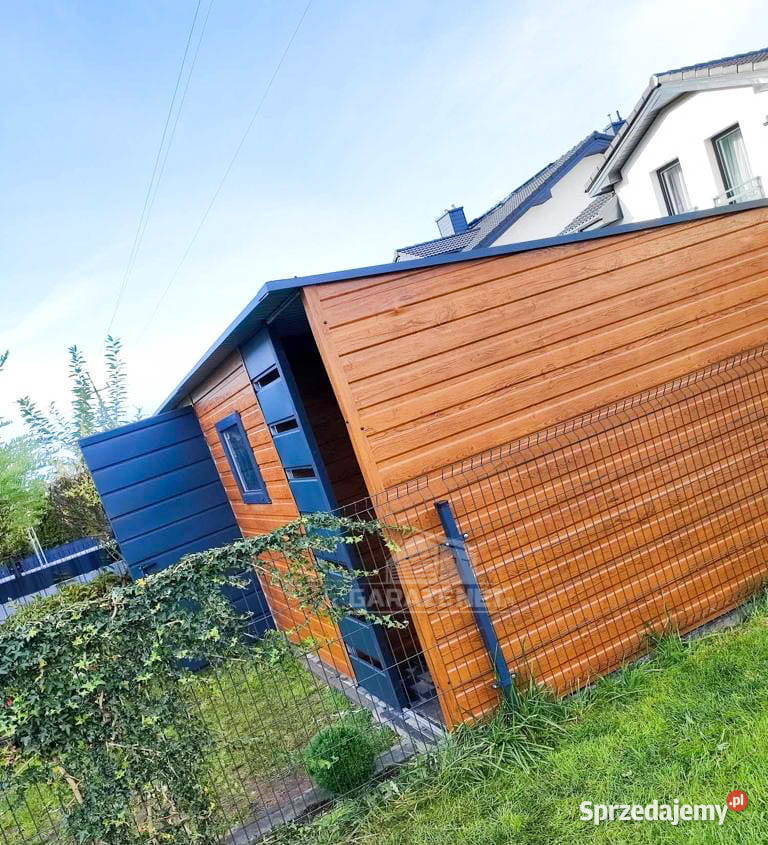 SCHOWEK DOMEK OGRODOWY 5x3m WIATA 1M SPAD W TYŁ