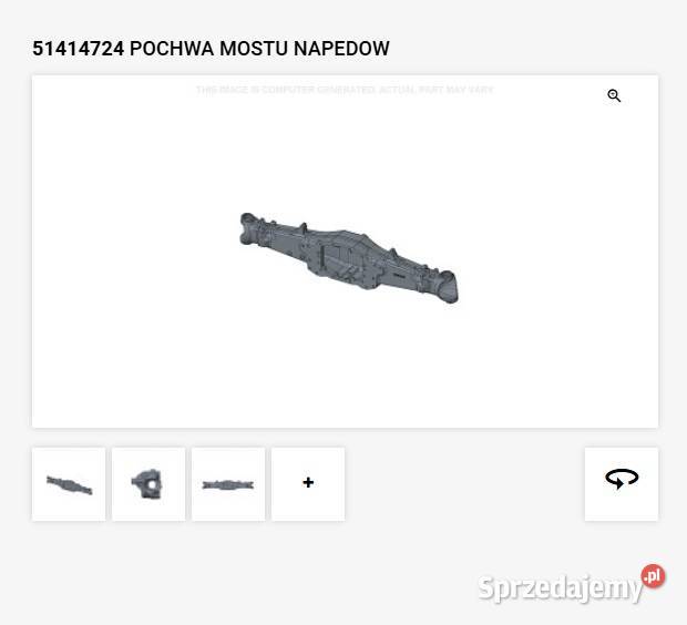 Pochwa mostu napędowego 51414724 T5 Układ kierowniczy i oś przednia Płońsk sprzedam