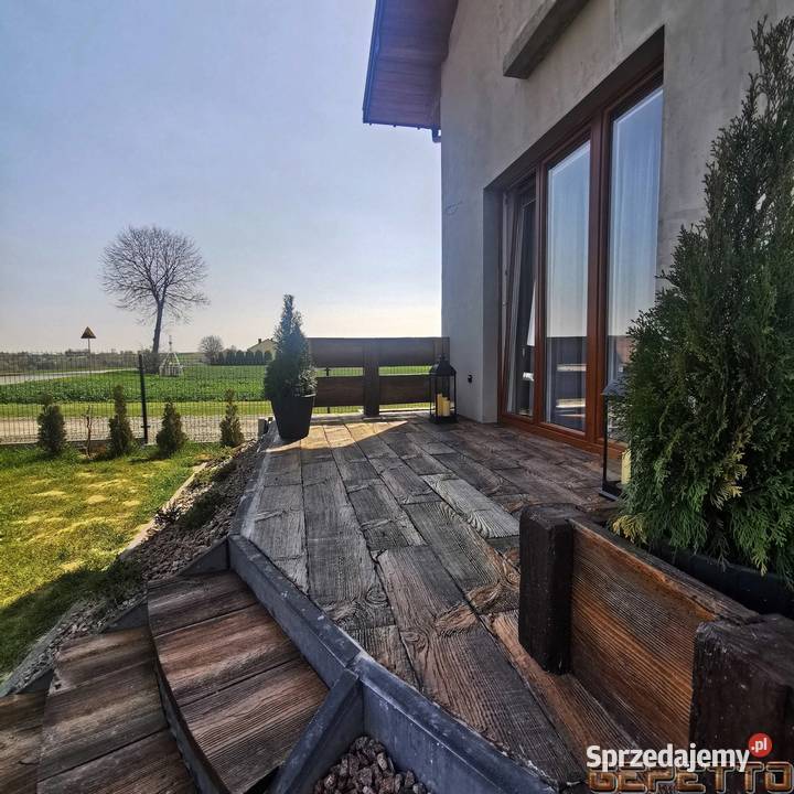 Betonowe drewno taras ścieżka ogrodzenie kostka dolnośląskie Bielany Wrocławskie