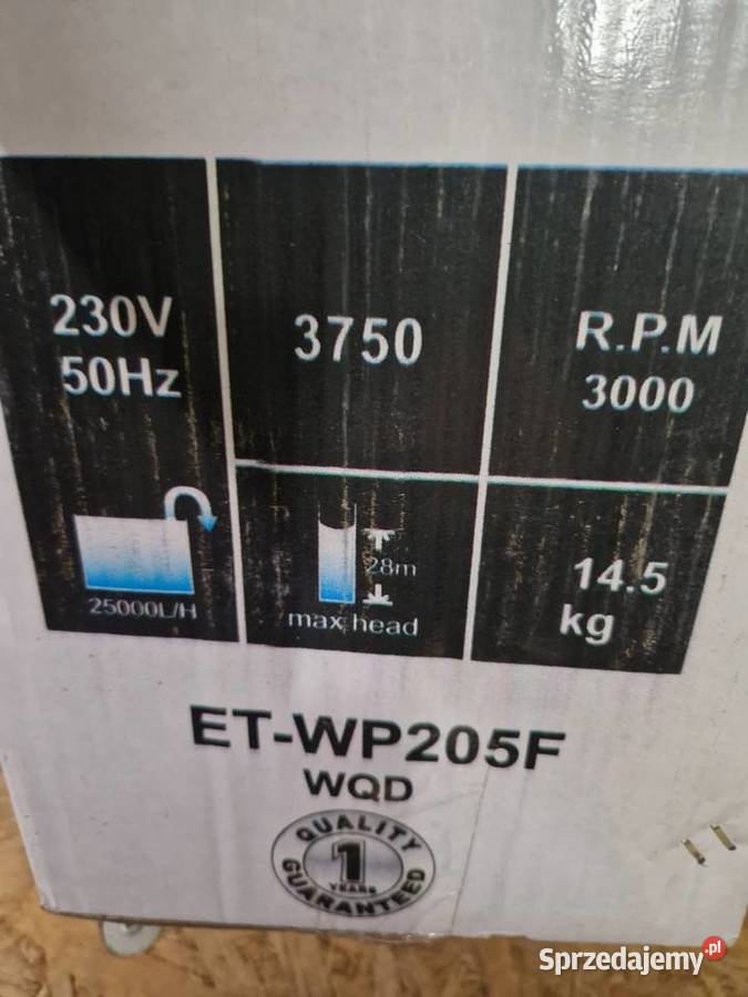 Pompa powierzchniowa Eurotech EtWp205F 3750 wat Głogowa