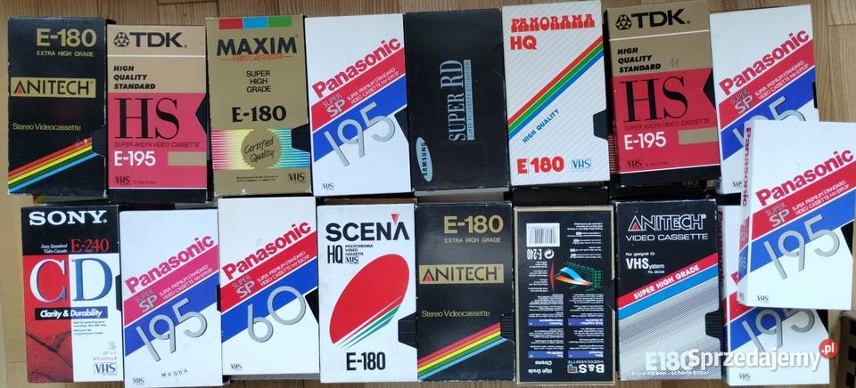 Kasety VHS nagrane pakiet 49 sztuk Warszawa