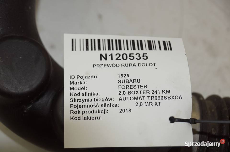 A12S001 A13AJ00 FORESTER XT PRZEWÓD RURA DOLOT Lipno