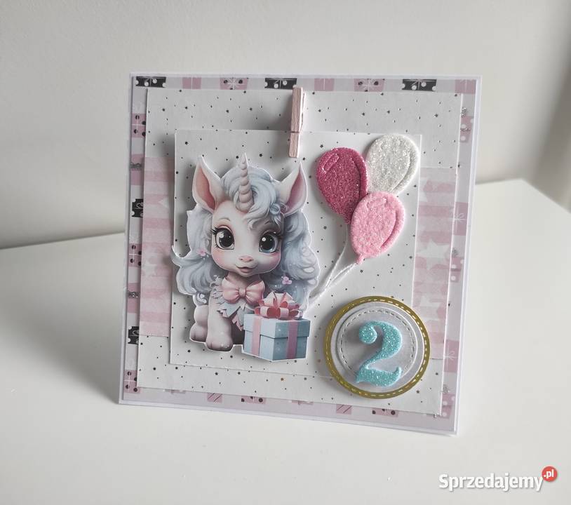 Kartka okolicznościowa ręcznie robiona na Antyki, Sztuka, Kolekcje Łódź