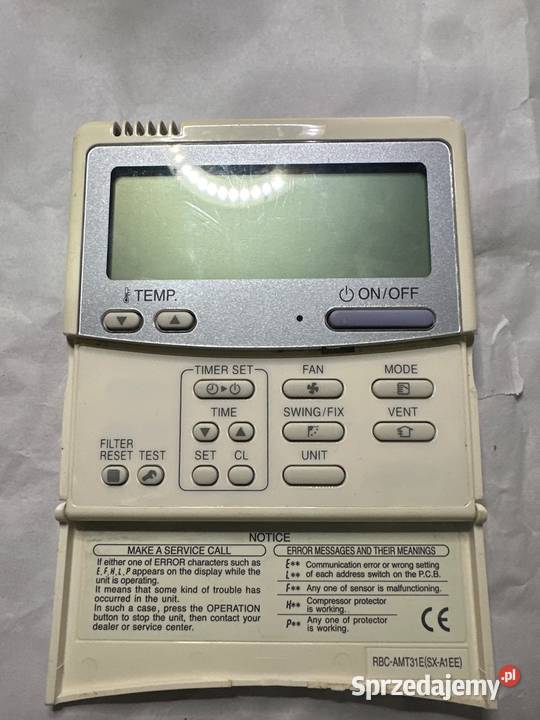 Sterownik naścienny Toshiba RBCAMT31ESXA1EE Instalacje śląskie Gliwice