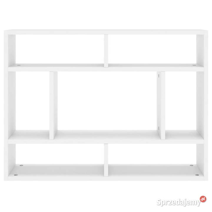 Półka ścienna biała 75x16x55 materiał Warszawa