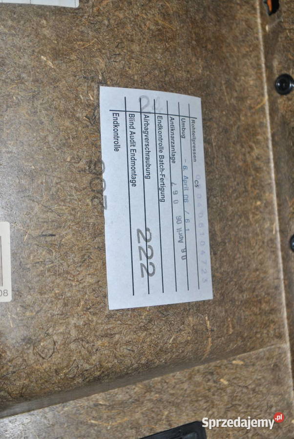 Poszycie drzwi prawy tył BMW E60 E61 czarna Motoryzacja Poręba