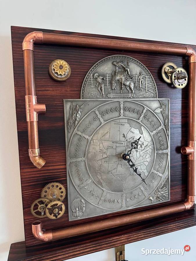 Zegar wiszący w stylu loftowym Tychy