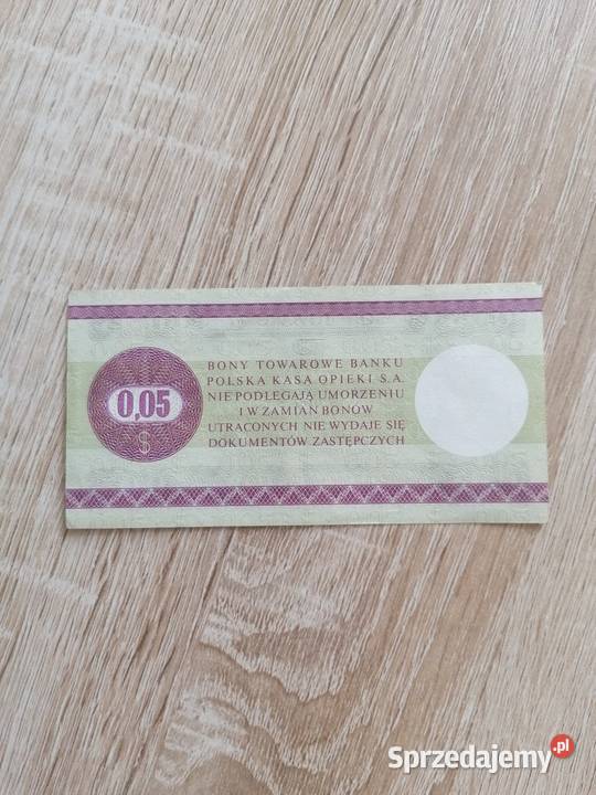 Bon Towarowy PRL 1979 Kołobrzeg