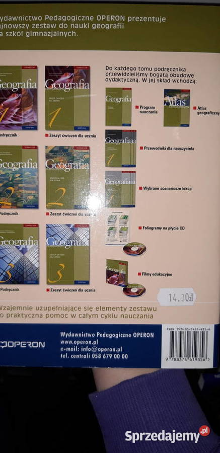 Geografia Klasa 1 Podręcznik operon Warszawa sprzedam