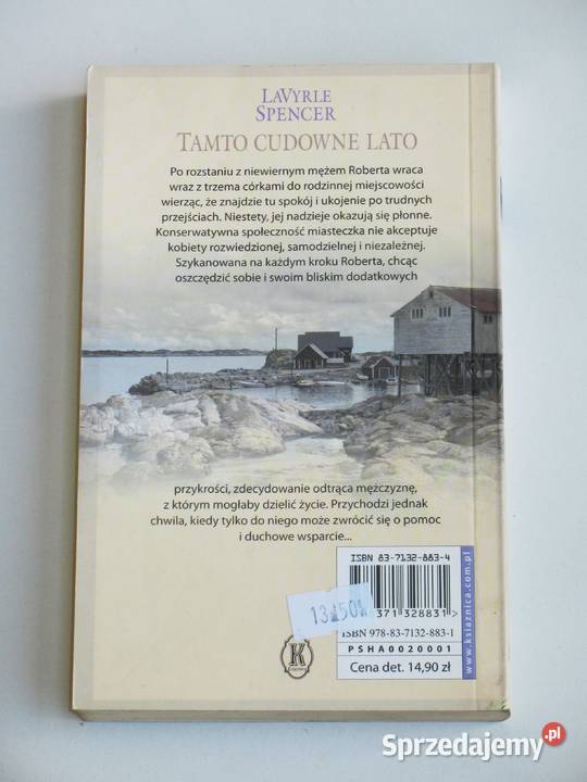 Tamto cudowne lato LaVyrle Spencer Proza i poezja Kraków sprzedam