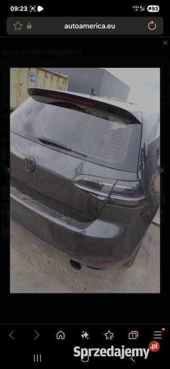 VW Golf 7 VII GTI 2016 Lampy tylne komplet sprzedam