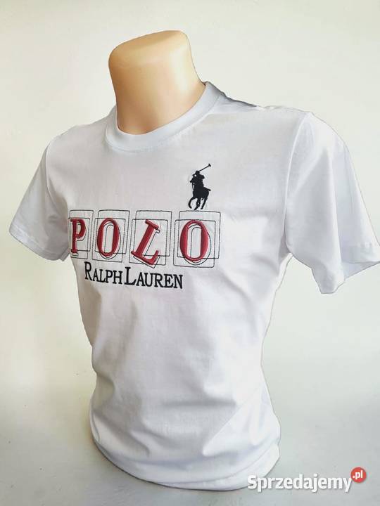 Tshirt bawełniany Polo Ralph Lauren biały L Białystok