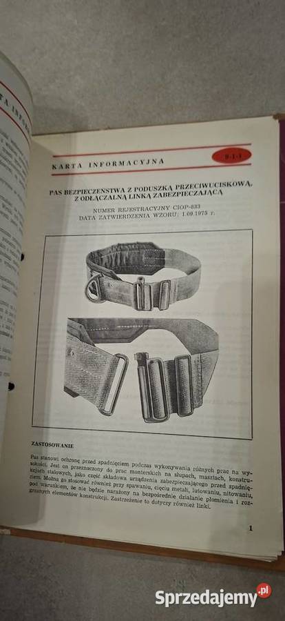 Ochrony Osobiste Katalog informator wyd CIOP PRL Łęczyca